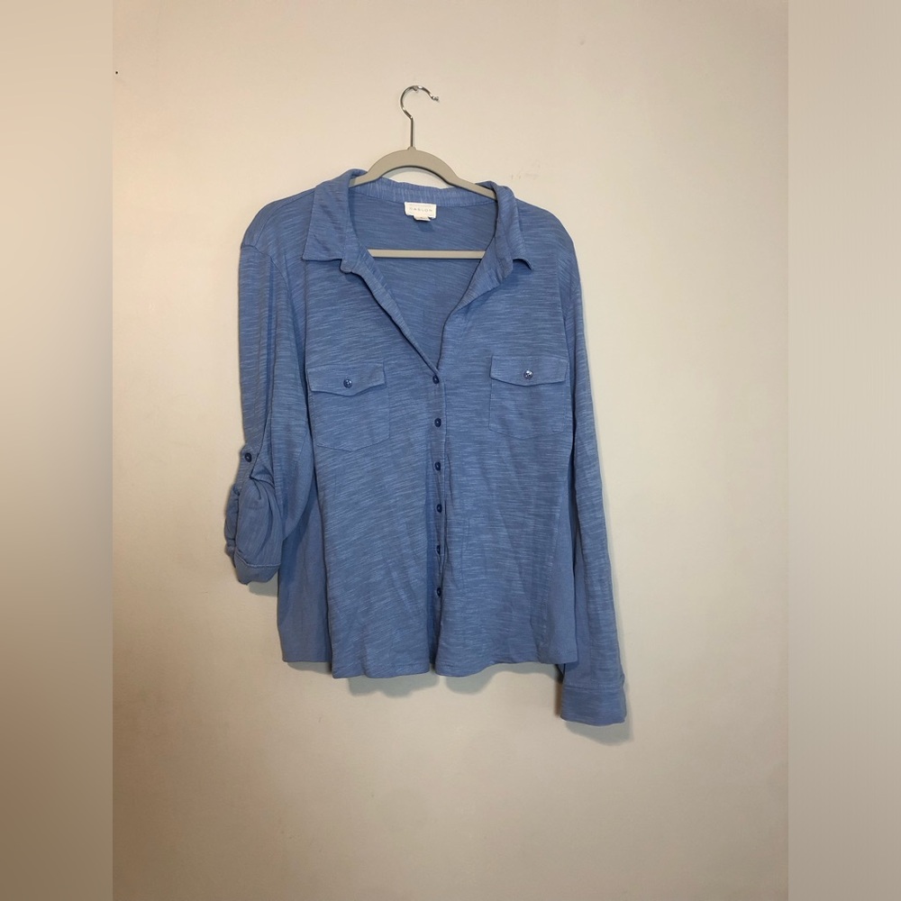 NWT Caslon Blue Button Up Shirt